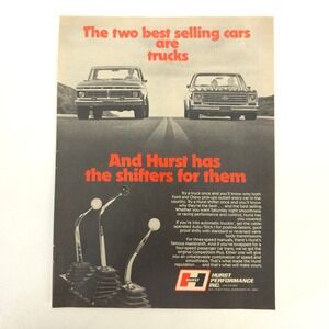 Vintage Ford Chevy Truck Print Ad Pickup Advertising Show Display Garage Decor
